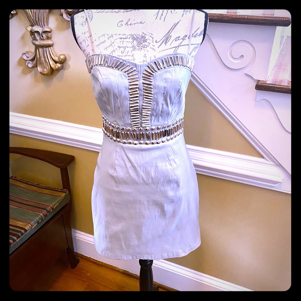 Romeo & Juliet couture studded cocktail dress